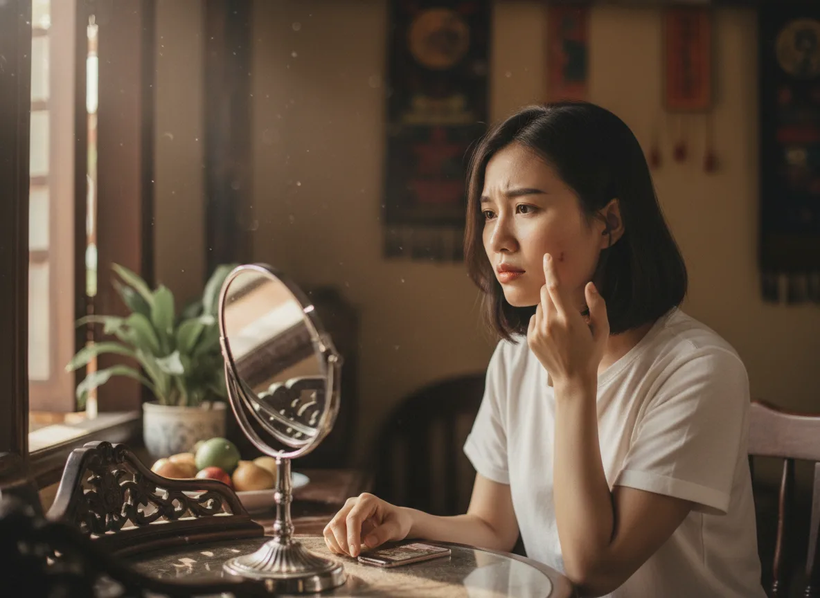 Chủ spa đang tập trung viết nội dung trên máy tính bảng, biến các câu hỏi của khách hàng thành bài viết thu hút.