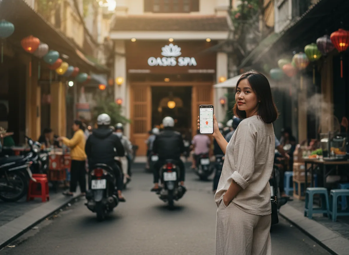 Nhân viên Spa tư vấn nhiệt tình cho khách hàng giúp xây dựng niềm tin và trải nghiệm tốt.