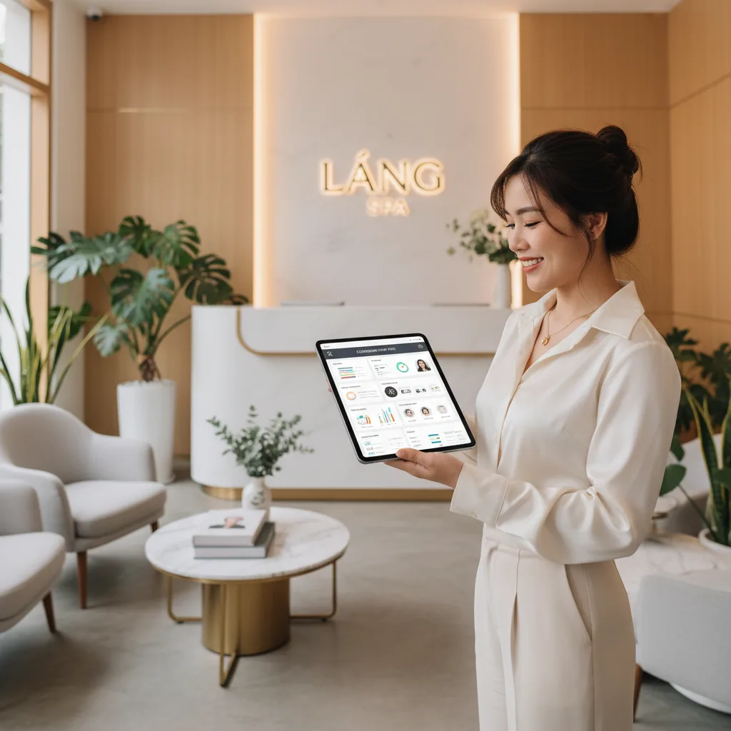 Quản lý spa sử dụng giải pháp tự động hóa chăm sóc khách hàng để tối ưu quy trình đặt lịch.