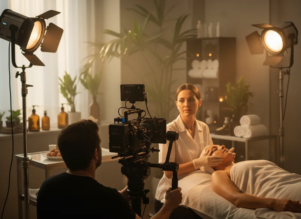 Quy trình sản xuất nội dung video chất lượng để chạy quảng cáo spa hiệu quả cao.