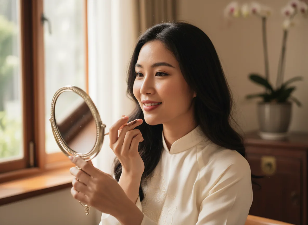 Khách hàng hài lòng với kết quả sau khi tìm hiểu kỹ phun môi bao lâu thì bong và thực hiện đúng các chỉ dẫn từ bác sĩ.