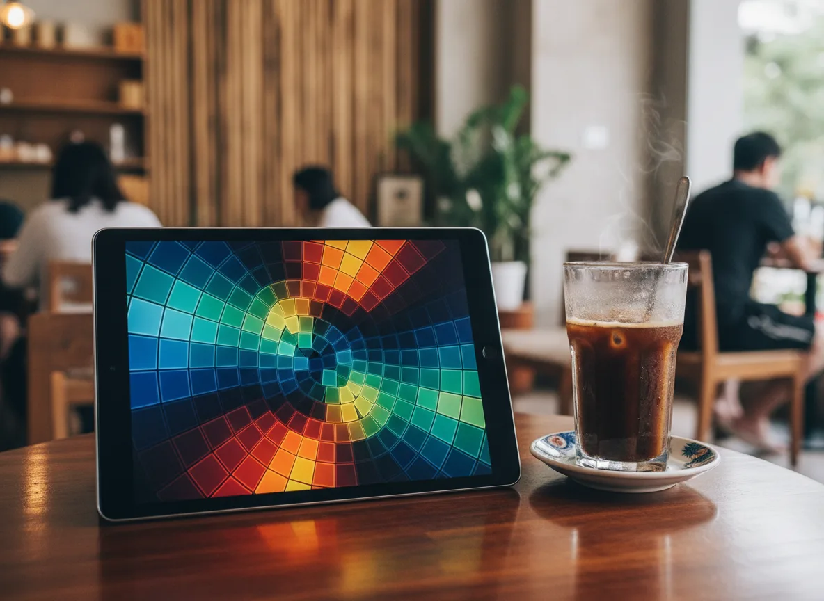Ma trận nội dung hiển thị trực quan dưới dạng sơ đồ màu sắc, một phần của AI Content Matrix cho Spa.