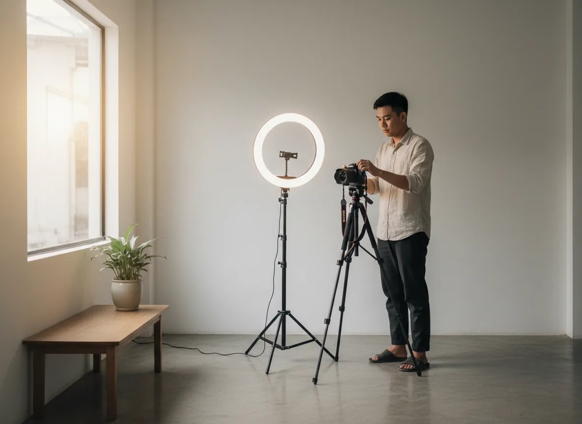 Setup chụp ảnh chân dung chất lượng cao tại Việt Nam phục vụ việc tối ưu profile facebook cá nhân chuyên nghiệp nhất.