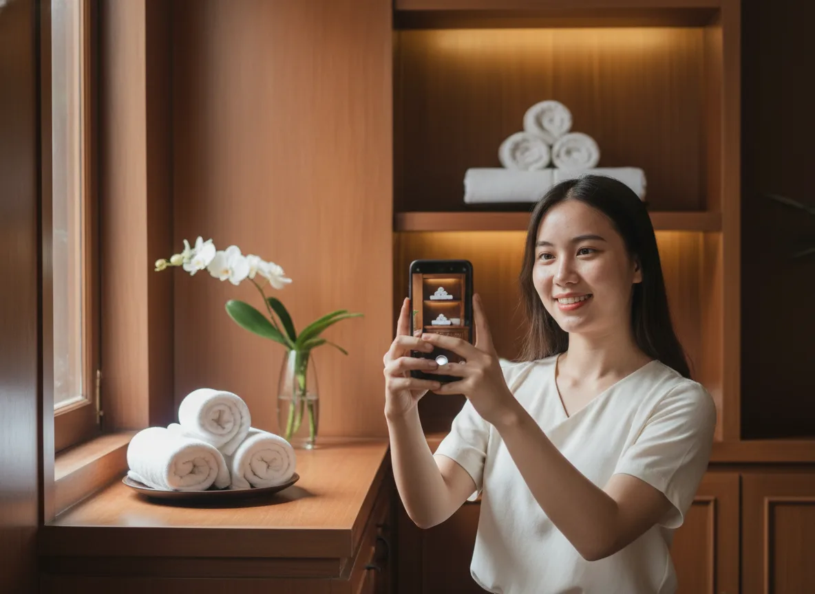 Khách hàng hào hứng trải nghiệm dịch vụ và tương tác nhờ chiến dịch SEO Local Spa hiệu quả.