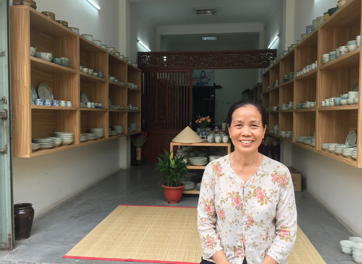 Chủ cửa hàng gốm sứ thành công vượt bậc sau khi ứng dụng Chiến thuật gọng kìm Marketing vào kinh doanh.