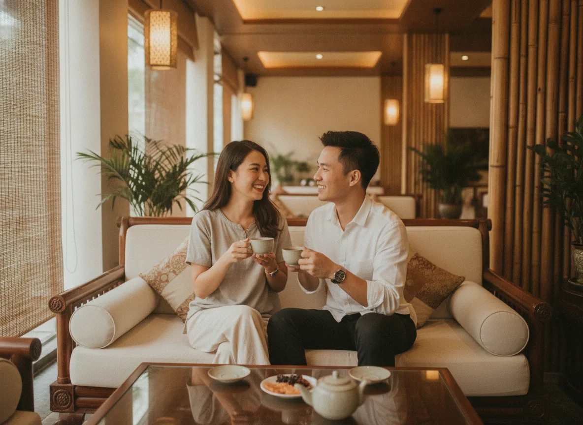 Khách hàng trải nghiệm dịch vụ thực tế sau khi tìm thấy cửa hàng qua chiến dịch AI viết bài Maps cho Spa.