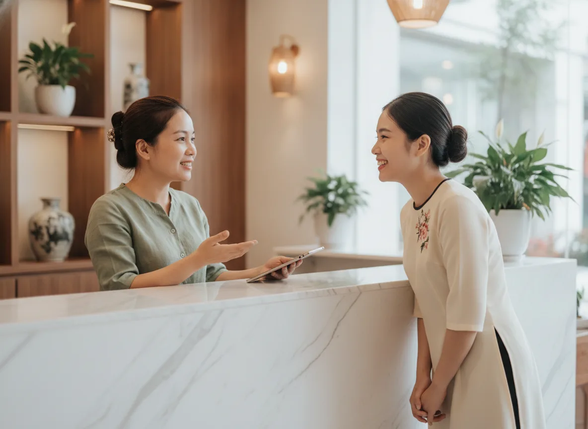 Sự đồng lòng của đội ngũ nhân viên là chìa khóa vận hành quy trình quản trị danh tiếng spa thực chiến hiệu quả.