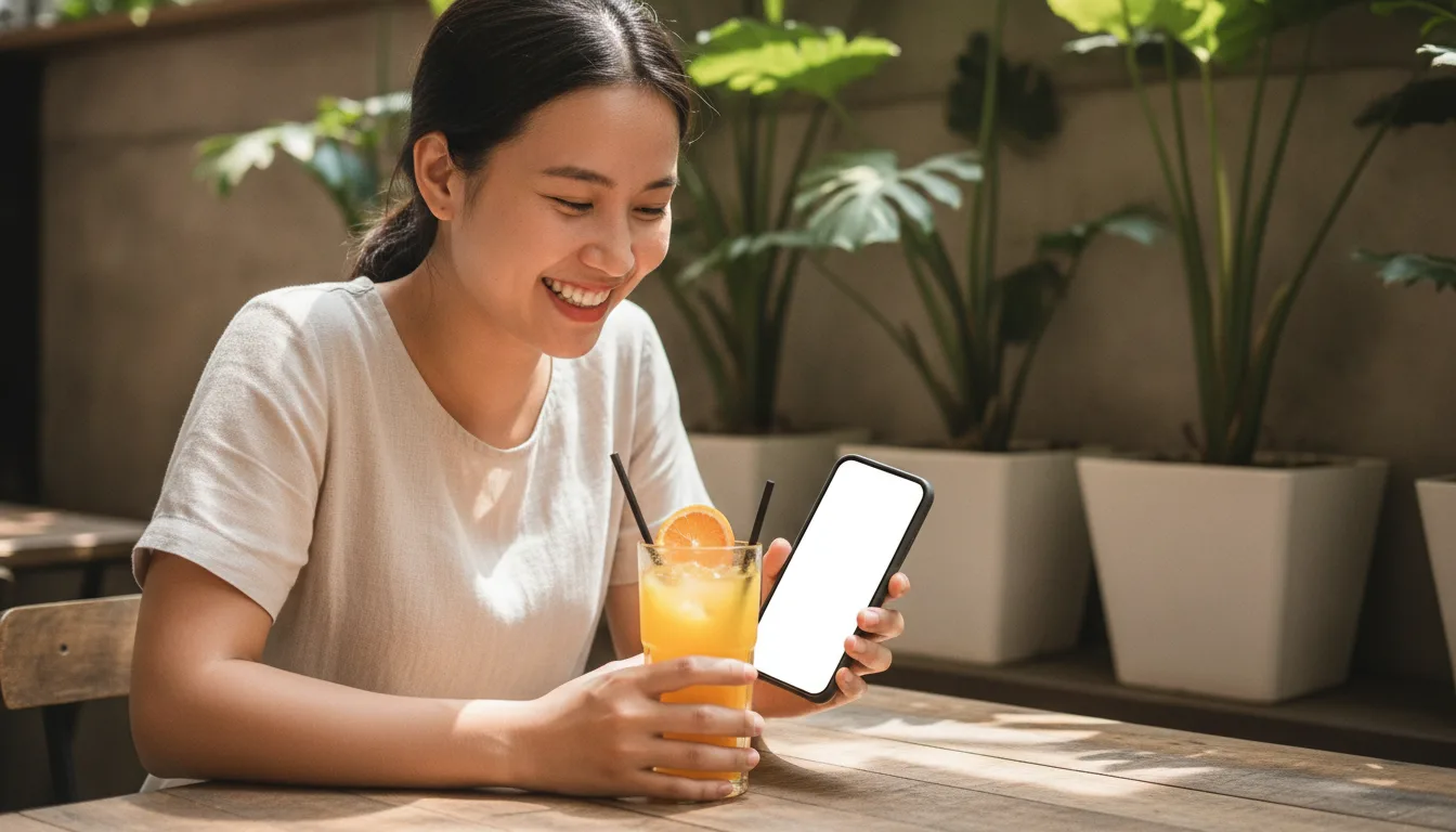 Khách hàng hào hứng trải nghiệm dịch vụ đặt lịch nhanh chóng qua hệ thống CRM cho chủ Spa