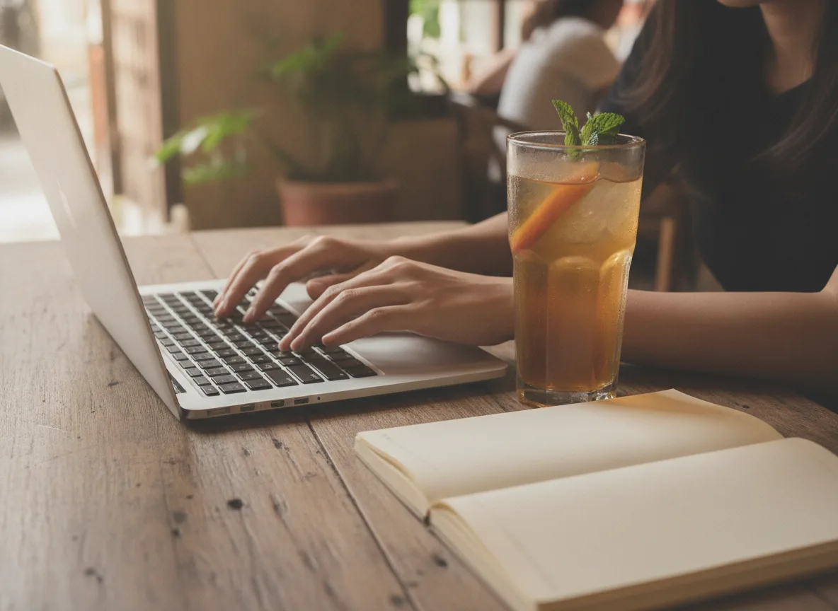 Thao tác cấu hình kịch bản Messaging AI Sales mượt mà trên máy tính cá nhân trong không gian cafe Việt Nam.