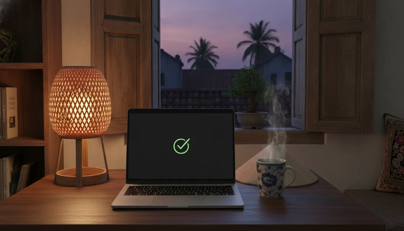 Không gian làm việc ấm cúng thôi thúc hành động đăng ký trải nghiệm kịch bản Messaging AI Sales chuyên nghiệp.