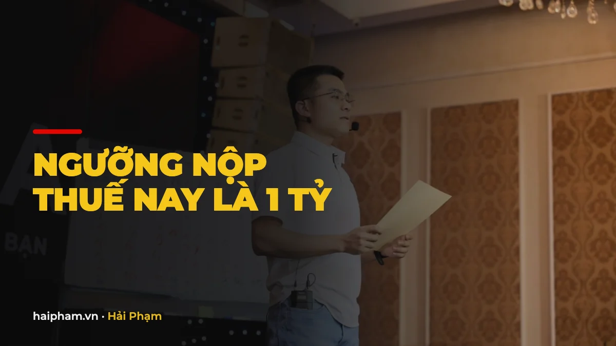 Hộ kinh doanh doanh thu bao nhiêu phải nộp thuế?