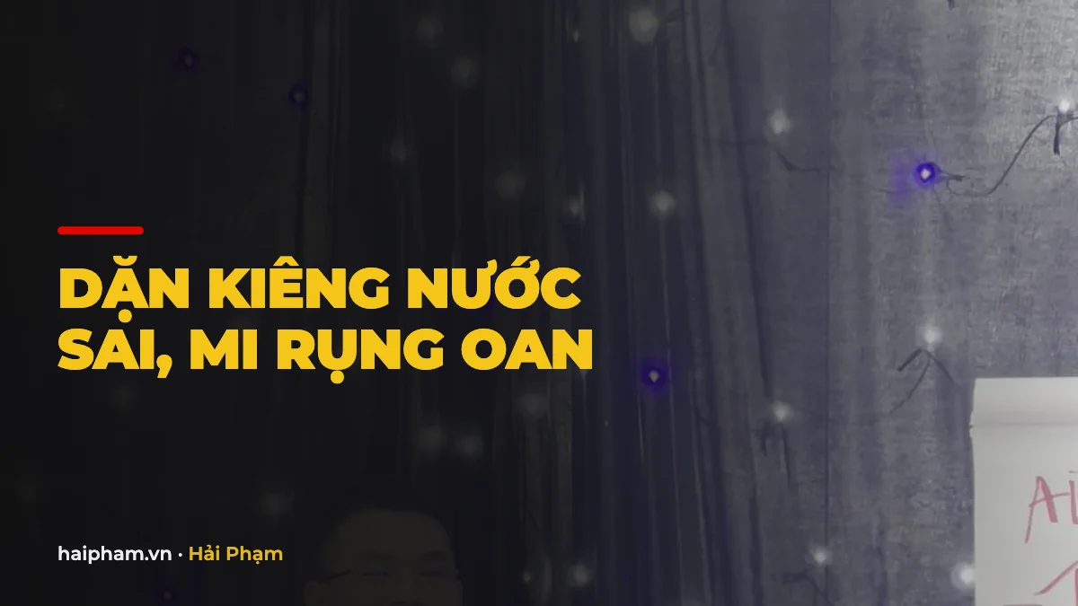 Dặn khách sau khi nối mi kiêng gì cho đúng